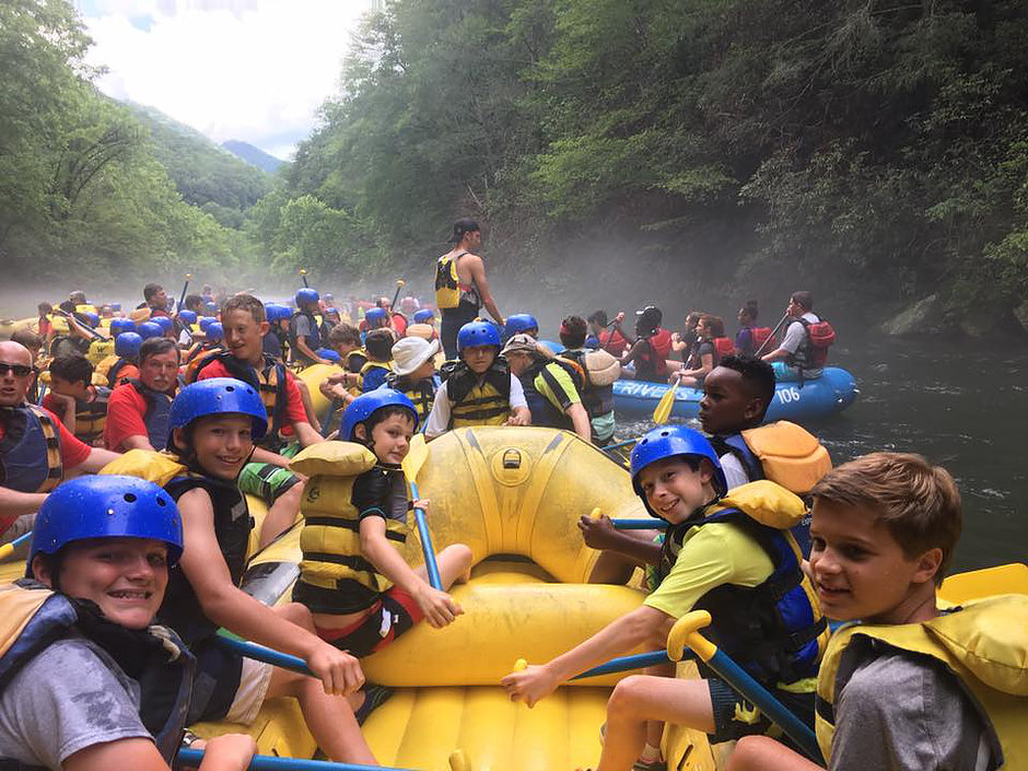 Whitewater rafting on the Nantahala River