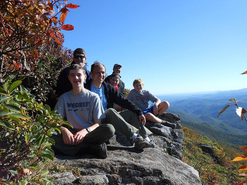 Sitting at the top of a mountain in Georgia